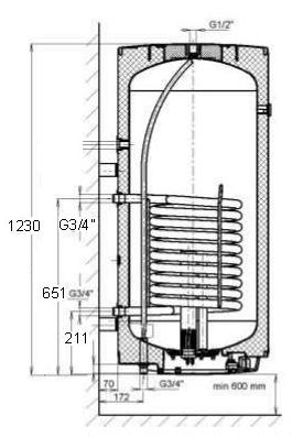 DRAŽICE OKCE 160 Ohřívač elektrický 110610801 najde hlavní využití - pro přípravu TUV v objektech s možností využití nízkého tarifu elektrické energie na noční proud ! 