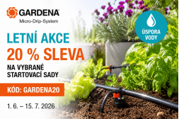 Letní akce GARDENA Micro-Drip: získejte 20 % slevu na vybrané startovací sady Letní akce GARDENA Micro-Drip: získejte 20 % slevu na vybrané startovací sady
