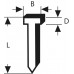 BOSCH Hřeb, typ 47, 1,8 x 1,27 x 16 mm 1609200376