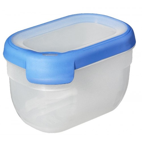 CURVER Dóza na potraviny GrandChef, 15 x 10 x 9,3 cm, 0,75 l, transparetní/modrá, 00008-082