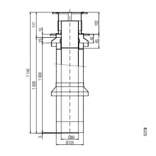 PROTHERM sestava komínová průměr 80/125, (S25I) 0020064554
