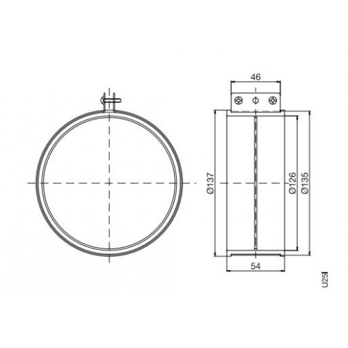 PROTHERM manžeta M25I + spona U25I 0020064558