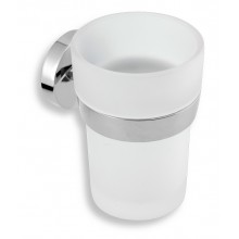 NOVASERVIS METALIA 11 Držák kartáčků chrom/sklo 0106,0