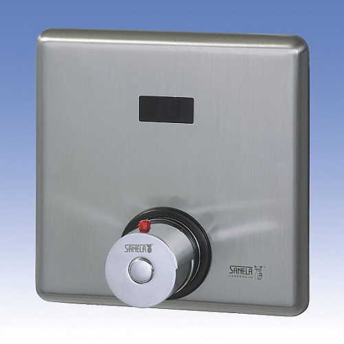 SANELA automat. ovládání sprchy s termostatickým ventilem SLS 02TB na baterii 02027