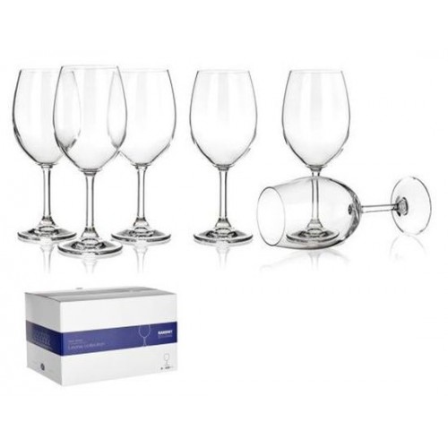 BANQUET CRYSTAL LEONA Sada sklenic na červené víno 430 ml, 6 ks, 02B4G006430 BANQUET CRYSTAL LEONA Sada sklenic na červené víno 430 ml, 6 ks, 02B4G006430