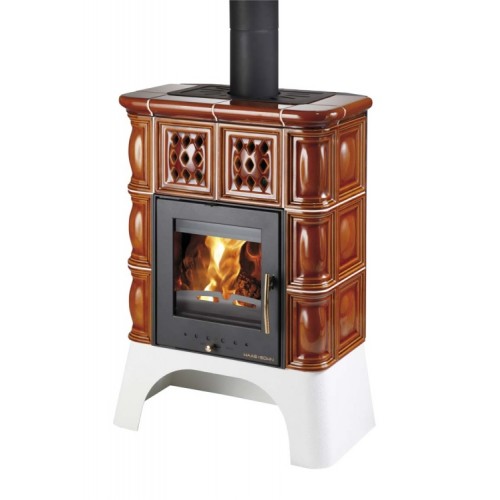 HAAS+SOHN Kachlová kamna Treviso černá, medovník 0332015130000