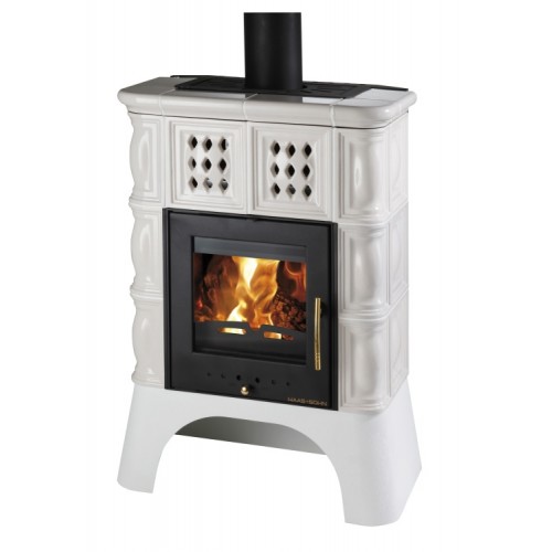 HAAS+SOHN Kachlová kamna Treviso černá, slonová kost 0332015150000