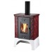 HAAS+SOHN Kachlová kamna Empoli černá, bordeaux kachle 0332215220000