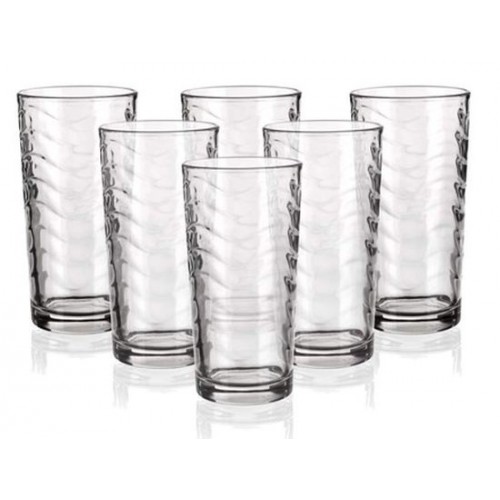 BANQUET PURE WAVE Sada sklenic long 270 ml, 6ks, 04N109B-B BANQUET PURE WAVE Sada sklenic long 270 ml, 6ks, 04N109B-B