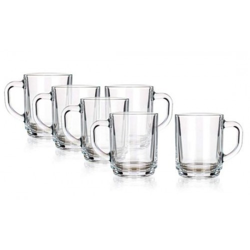 BANQUET CENTA Sada skleněných hrnků 250 ml, 6 ks 05801000 BANQUET CENTA Sada skleněných hrnků 250 ml, 6 ks 05801000