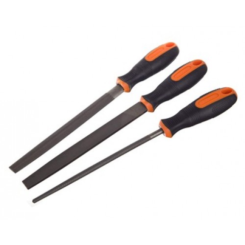 BECKFORD Pilníky 3 pcs, délka 200 mm, sada obsahuje: plochý, půlkulatý, kulatý 07BF1790B