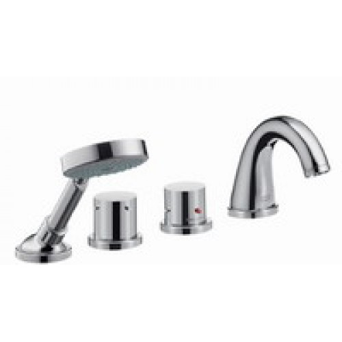 Hansgrohe AXOR STARCK Čtyřotvor. armatura na okraj vany s termostatem DN15, chrom 10461000