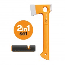 Fiskars Univerzální lehká sekera X-series™ (XS) X13 + ostřič nožů a seker Xsharp™ 1075437