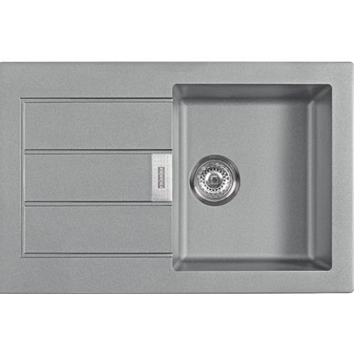 Franke Sirius SID 611-78 780x500 mm, tectonitový dřez šedý 114.0494.830