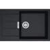 Franke Sirius SID 611-78/45 BB, 780x500 mm, Tectonitový dřez, černá 114.0504.170