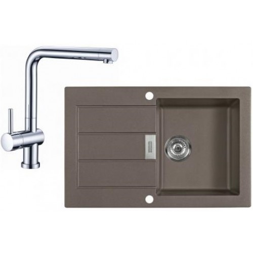 Franke SET T14 Tectonite dřez SID 611-78 Vulcan + Baterie Samoa Chrom, 114.0507.990