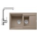 Franke SET G12 Granitový dřez MRG 651-78 Kašmír + Baterie FN 0147 chrom , 114.0510.315
