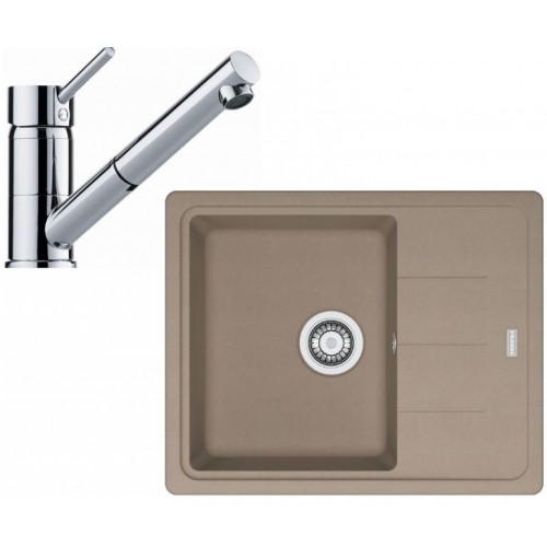 Franke SET G98 Granitový dřez BFG 611-78 Kašmír + Baterie FG 7486 chrom, 114.0510.429 Franke SET G98 Granitový dřez BFG 611-78 Kašmír + Baterie FG 7486 chrom, 114.0510.429