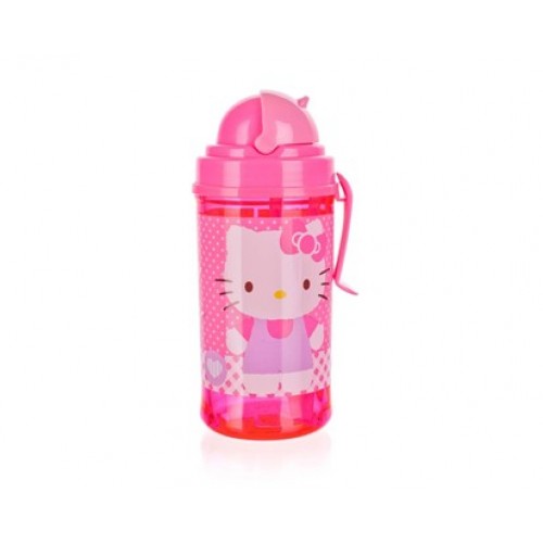 BANQUET Láhev s brčkem 350ml, Hello Kitty 1222HK37322 BANQUET Láhev s brčkem 350ml, Hello Kitty 1222HK37322