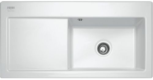 Franke Mythos MTG 611, 1000x510 mm, keramický dřez, pravý, bílá 124.0294.570