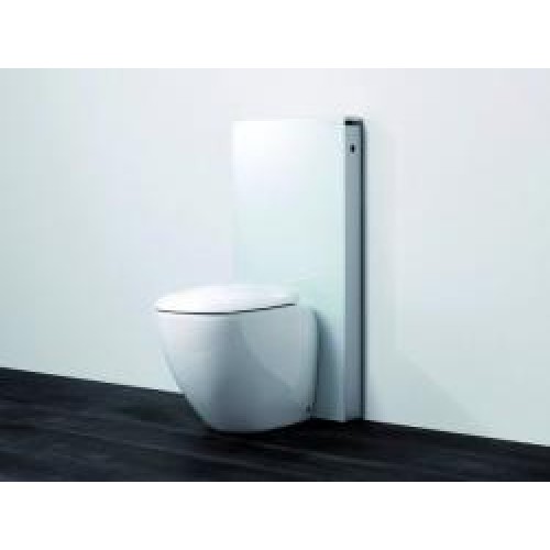 GEBERIT MONOLITH modul pro stojící wc, bílé sklo/hliník 131.002.SI.1