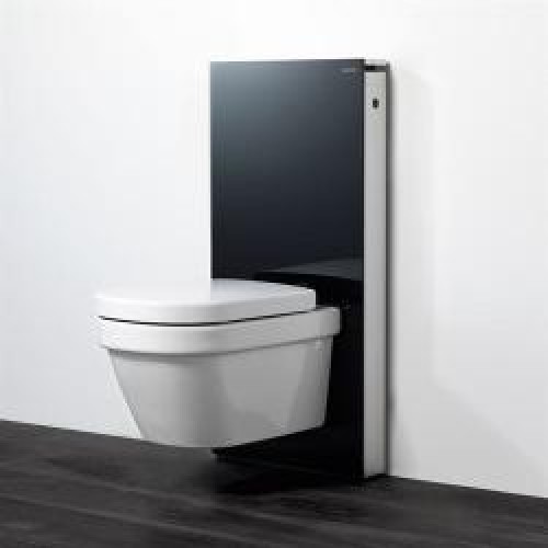 GEBERIT MONOLITH modul pro závěsné wc, černé sklo/hliník 131.021.SJ.1