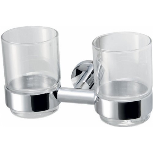 SAPHO CIRCLE 1320-05 Dvojitý držák skleniček, chrom SAPHO CIRCLE 1320-05 Dvojitý držák skleniček, chrom