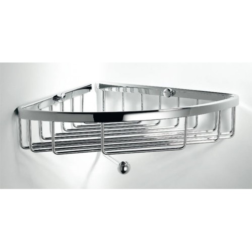 SAPHO SMART 1322-104 rohová police s háčkem, chrom