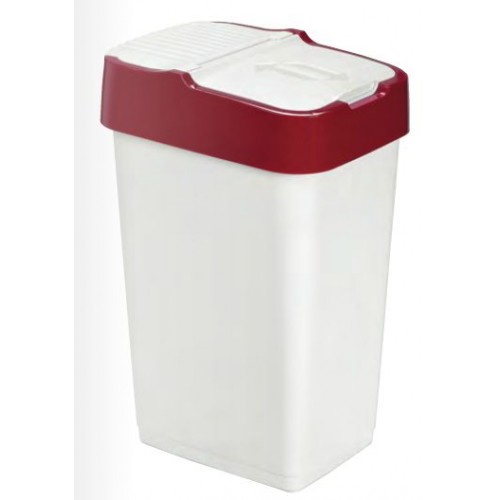 HEIDRUN odpadkový koš PUSH & UP 60l, bílá/červená 1344 HEIDRUN odpadkový koš PUSH & UP 60l, bílá/červená 1344