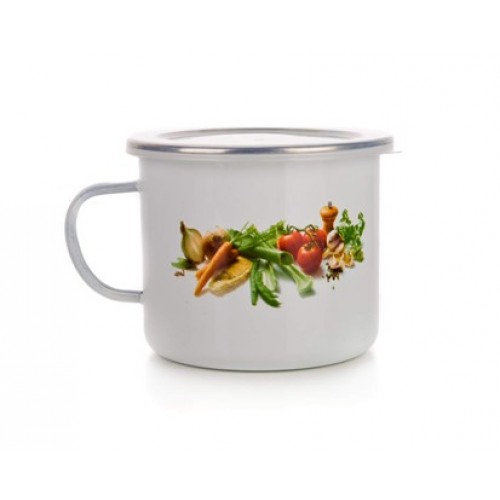 BANQUET hrnek smaltovaný 0,9l Zelenina 13RMVEG03