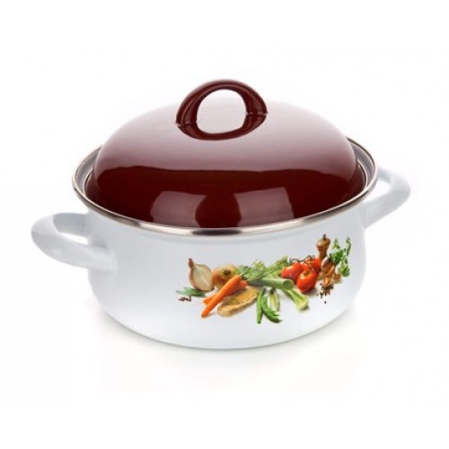 BANQUET kastrol smaltovaný 20cm Zelenina 13SM1CLL20