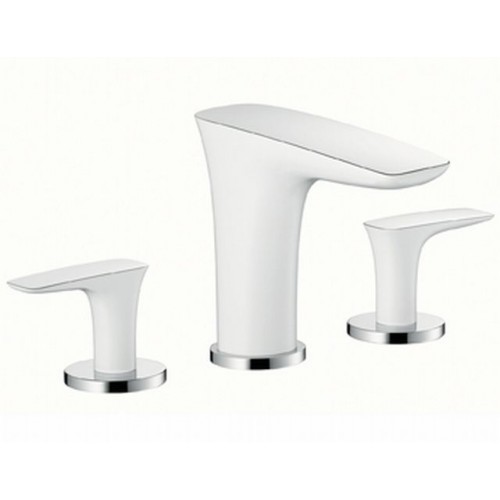 Hansgrohe PURAVIDA Tříotvorová umyvadlová armatura DN15, bílá/ chrom 15073400