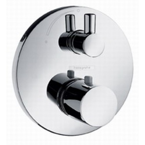 Hansgrohe Ecostat S Termostat pod omítku s uzavíracím ventilem, matný chrom 15701880