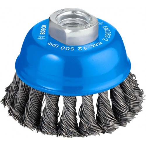 BOSCH Hrnkový kartáč, copánkový, 75, ocel 75 mm, 0,5 mm, M14 1608622029