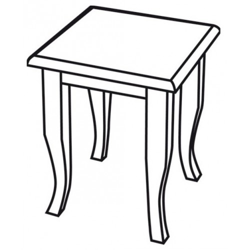 SAPHO RETRO stolička 33x45x33cm, starobílá 1683