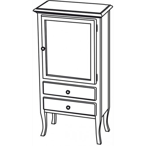 SAPHO RETRO 1699 skříňka 60x120x38cm, buk SAPHO RETRO 1699 skříňka 60x120x38cm, buk