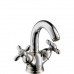 Hansgrohe AXOR CARLTON Umyvadlová arm. se 2 kohouty, otoč. výtok, chrom/zlato 17030090