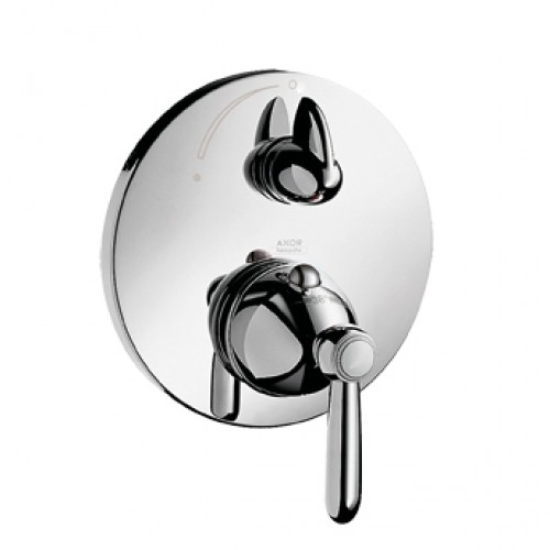 Hansgrohe AXOR CARLTON Termostat pod omítku s uz. a přep. ventilem, chrom/zlato 17720090