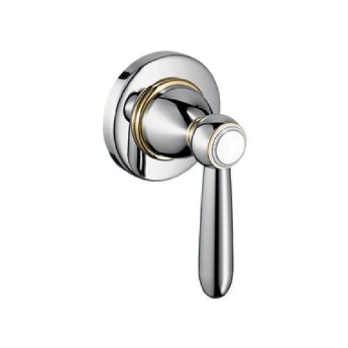 Hansgrohe AXOR CARLTON Uzavírací ventil pod omítku DN15/DN20, chrom/zlato 17960090