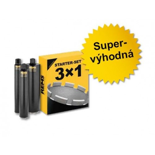 REMS UDKB Set 62-82-132 univerzální diamantové jádrové vrtací korunky 181101