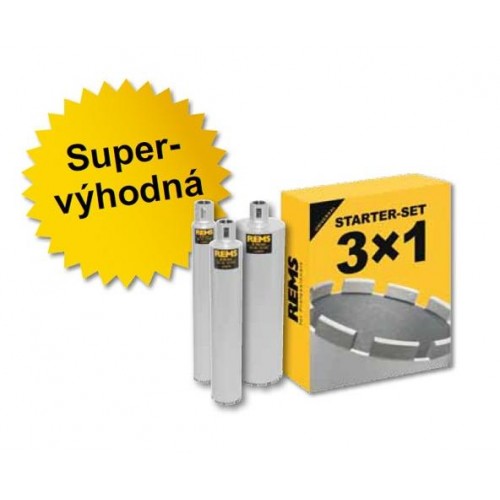 REMS UDKB-LS Set 62-82-132 univerzální diamantové jádrové vrtací korunky 181111