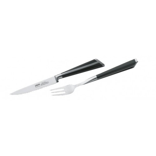 ALUZZI Příbor na pizzu/steak, sada 4ks BLACK MAGIC 1829-027728