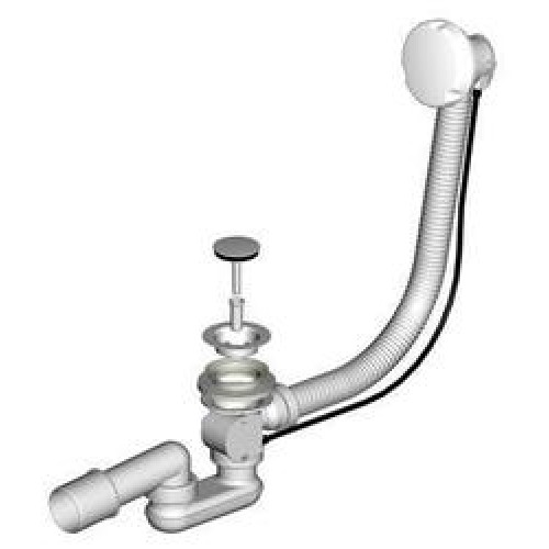 Jika Automatická vanová výpusť s napouštěním včet. sifonu 40/50,550mm chrom H2948180040001