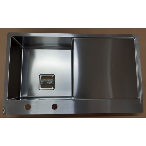VÝPRODEJ ALVEUS STYLUX 50 kuchyňský dřez, 860 x 510 mm, nerez, pravý 1084294 OHLÉ ROHY!!