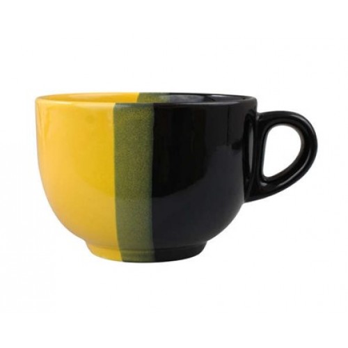 VETRO-PLUS Jumbo hrnek černo/žluté 450ml 202739BY VETRO-PLUS Jumbo hrnek černo/žluté 450ml 202739BY