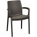 VÝPRODEJ KETER BALI Mono zahradní židle, 55 x 60 x 83 cm, hnědá 17190206 VYSTAVENÉ ZBOŽÍ