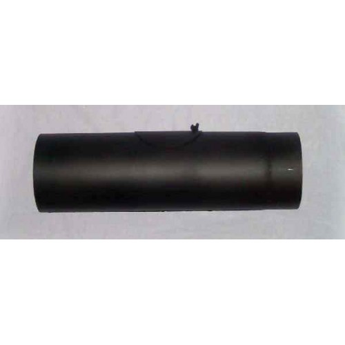 Trubka kouřovodu s čistícím otvorem 120mm/500mm (1,5) černá