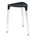 SAPHO YANNIS 217214 koupelnová stolička 37x43,5x32,3 cm, černá