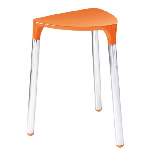 SAPHO YANNIS 217267 koupelnová stolička 37x43,5x32,3 cm, oranžová