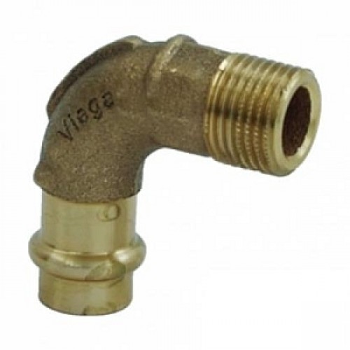 VIEGA Bronz Sanpress přechodový oblouk 2214 15x1/2"/90° 112950V VIEGA Bronz Sanpress přechodový oblouk 2214 15x1/2"/90° 112950V